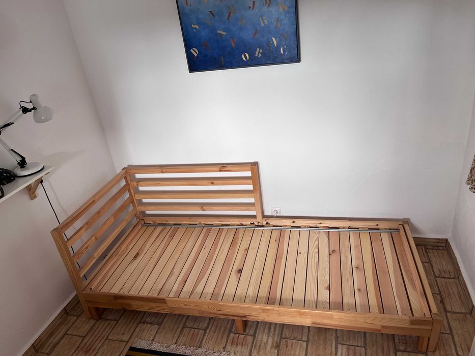 cama solteiro/casal TARVA IKEA 80/160x200, 2 colchões, 2 sobrecolchões