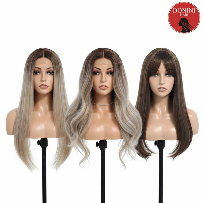 Novas perucas femininas Premium - perucas de renda premium