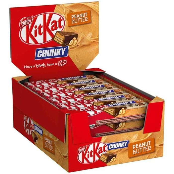 MEGA OPAKOWANIE 36 X Baton Kit Kat Chunky Peanut Butter 42 g