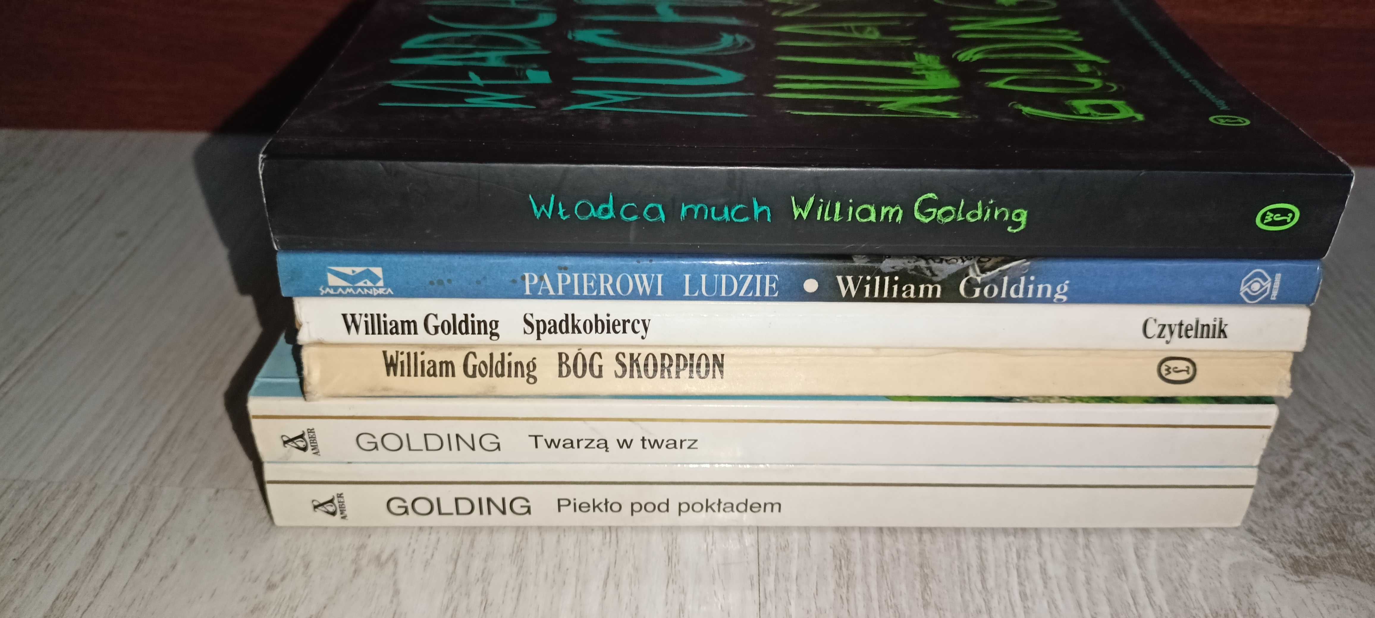 6x William Golding Papierowi ludzie Twarzą w twarz Władca much Piekło