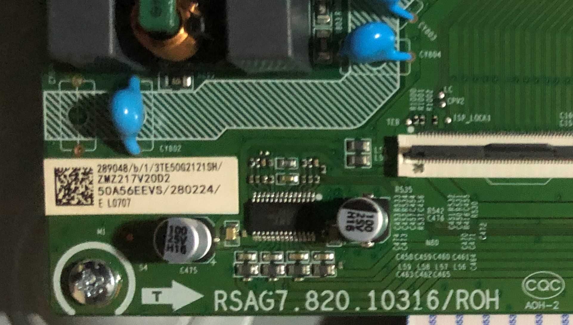 Peças TV Hisense 50AE7000F Fonte/MainBoard:  RSAG7.820.10316/ROH