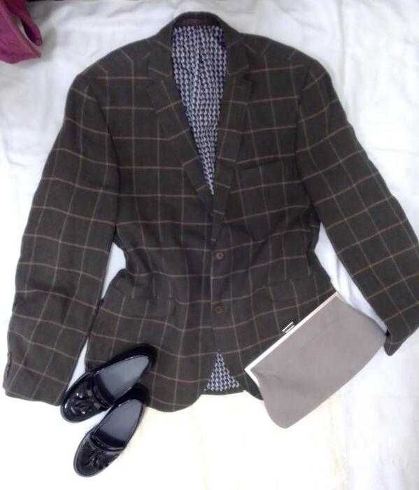 Крутой, стильный, льняной, пиджак, унисекс, next, italian fabric
