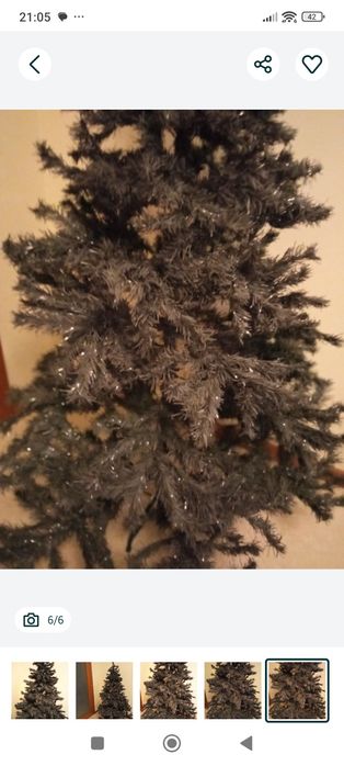 Árvore de Natal  preta. 1 .80 metro