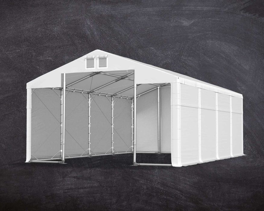 4x8x3m Całoroczna hala namiotowa przemysłowe garaż ogrodowy SD W