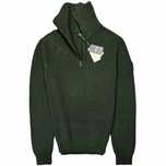 Hugo Boss Akromiz Bawełniano Wełniany Sweter Męski Zip Neck Logowany r