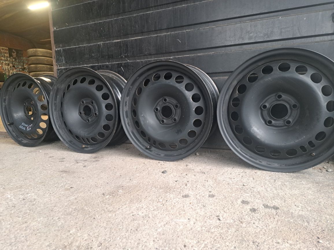 06 TSM komplet felg stalowych 5x105 et39 6.5x16 56.6 opel