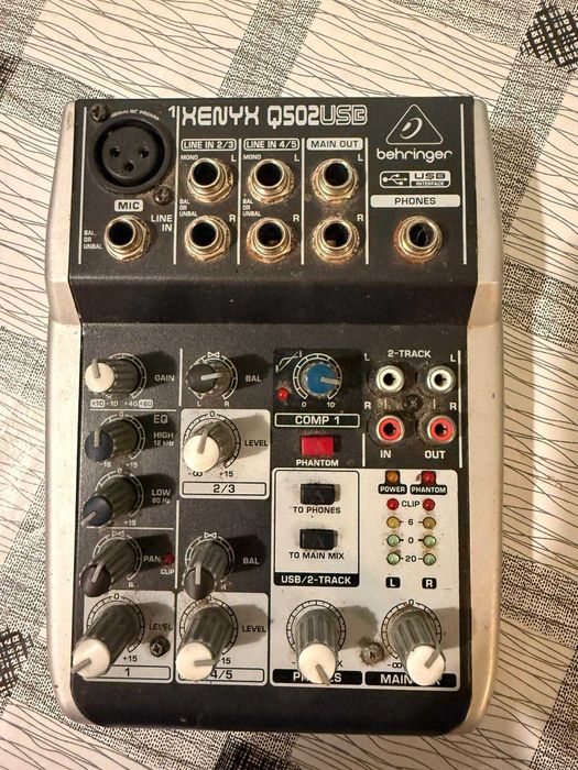 Behringer Xenyx Q502USB (używany, bez zasilacza) – 80 zł