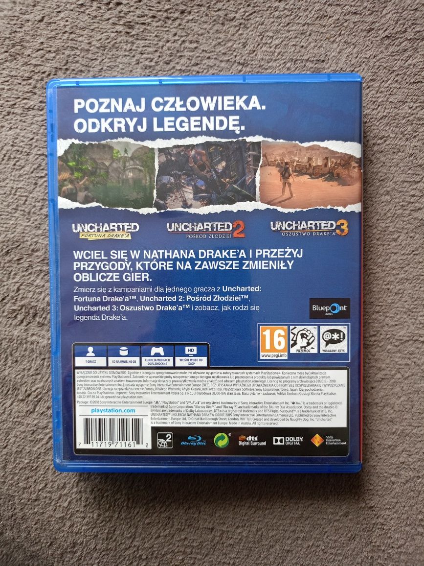 Gry na PS4! Wiedźmin 3 Dziki Gon i Uncharted kolekcja Natana Drake'a