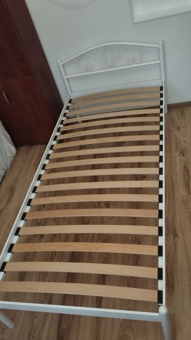 Ліжко металеве 90х200 з МАТРАЦОМ