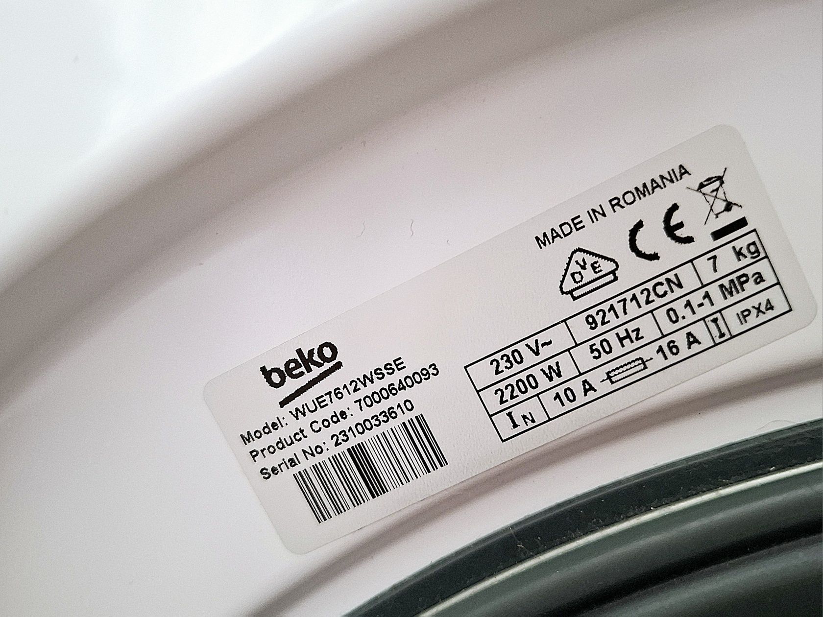 Pralka Beko ProSmartInverter 1-7 Kg 1200 obr/min