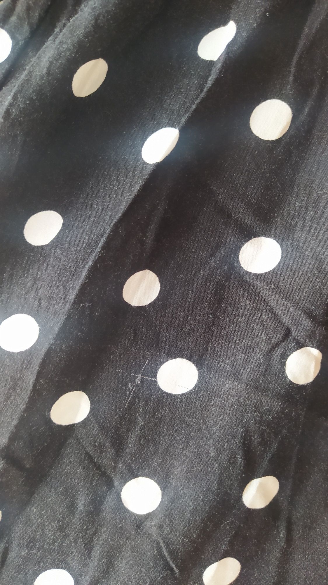 Sukienka czarna w białe grochy Primark 38-40