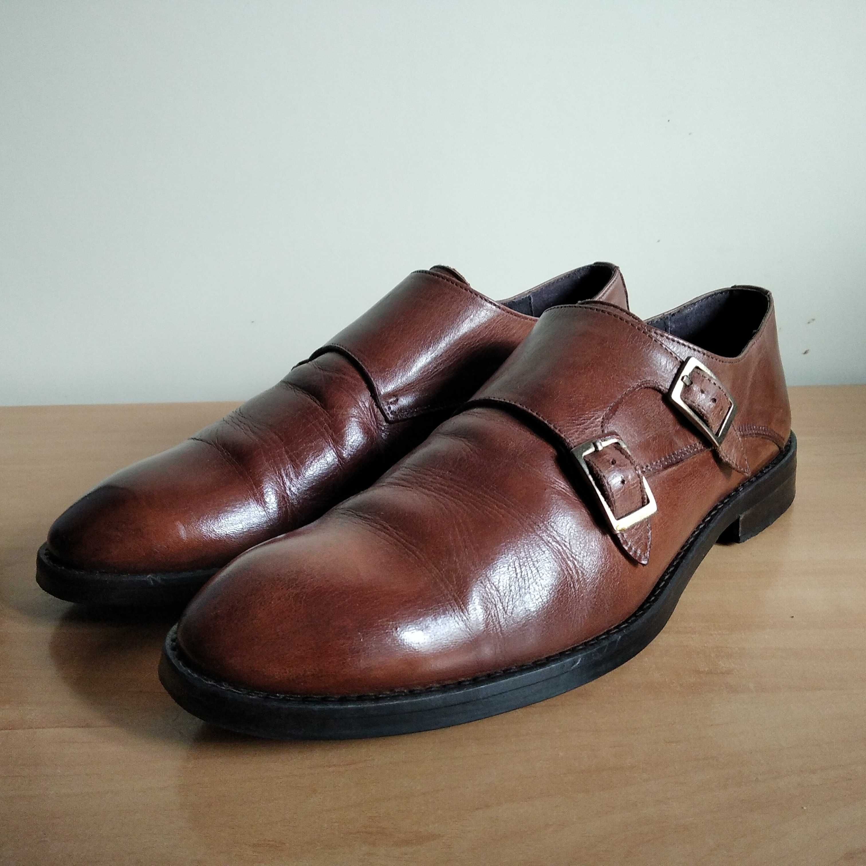 Buty męskie monki BYTOM skóra naturalna roz.eu-42