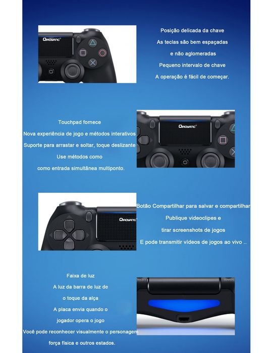 Comando Sem Fios PS4 QA-T603