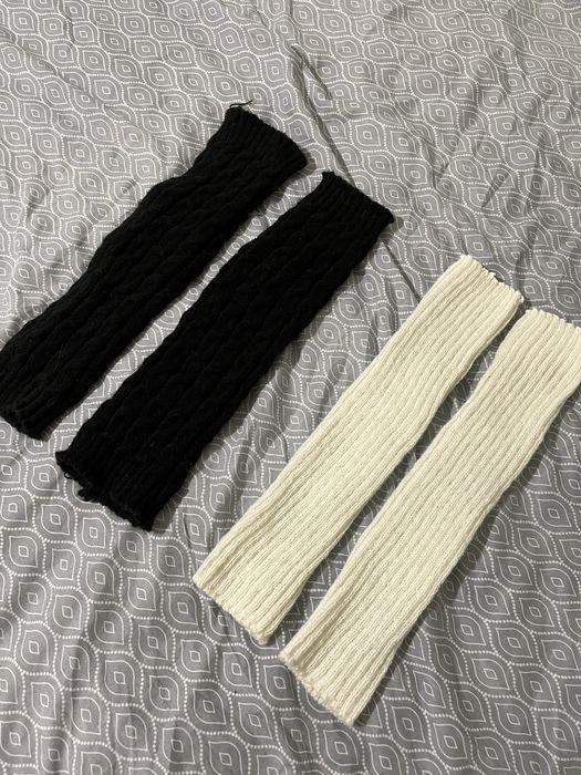 білі та чорні гетри, дуже зручні та приємні на дотик