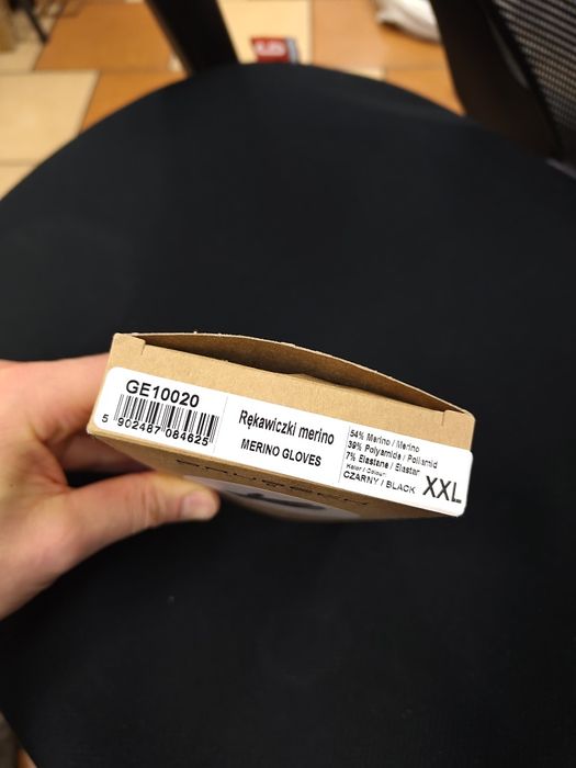 Rękawiczki Brubeck MERINO GE10020 rozmiar XXL