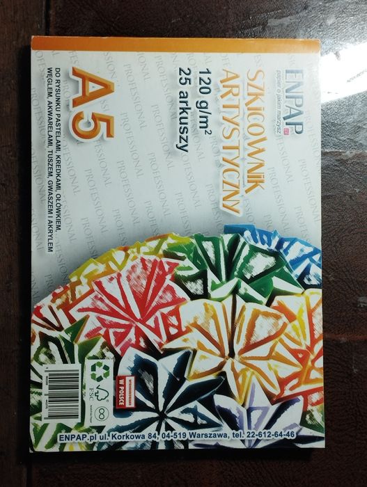 Szkicownik artystyczny blok fakturowany