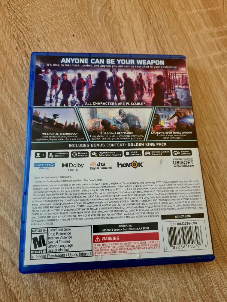 Диск PS 5 Watch dogs legion