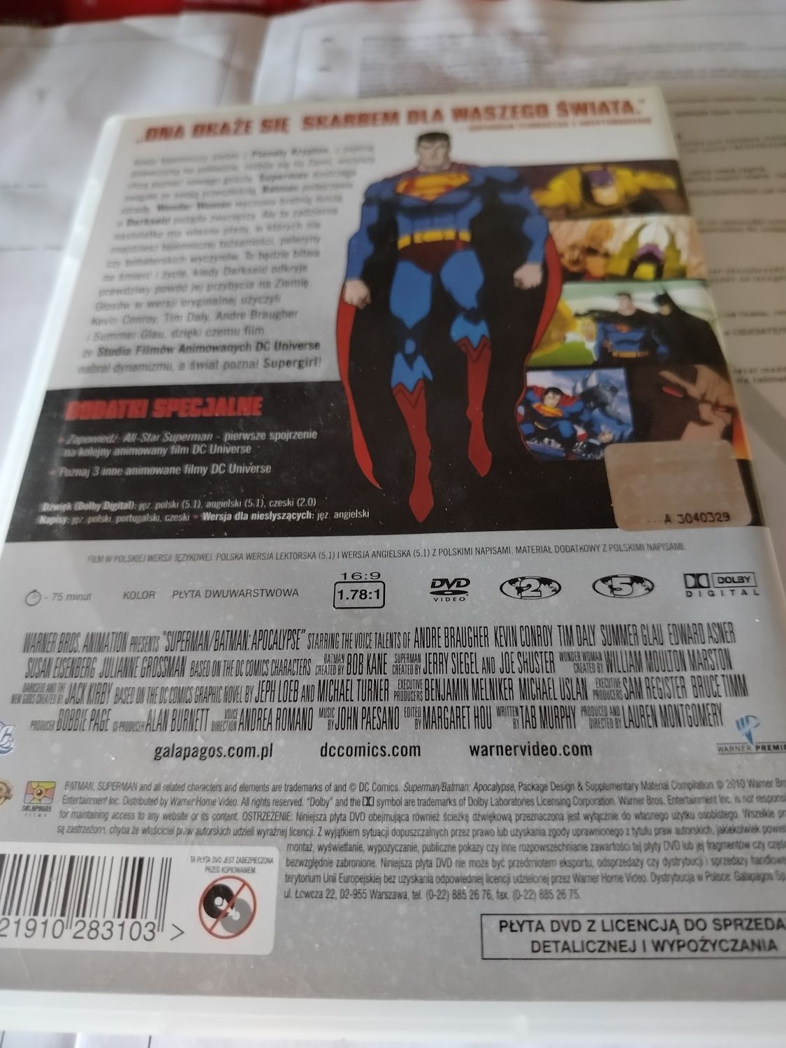 Superman/Batman Apokalipsa PL DVD