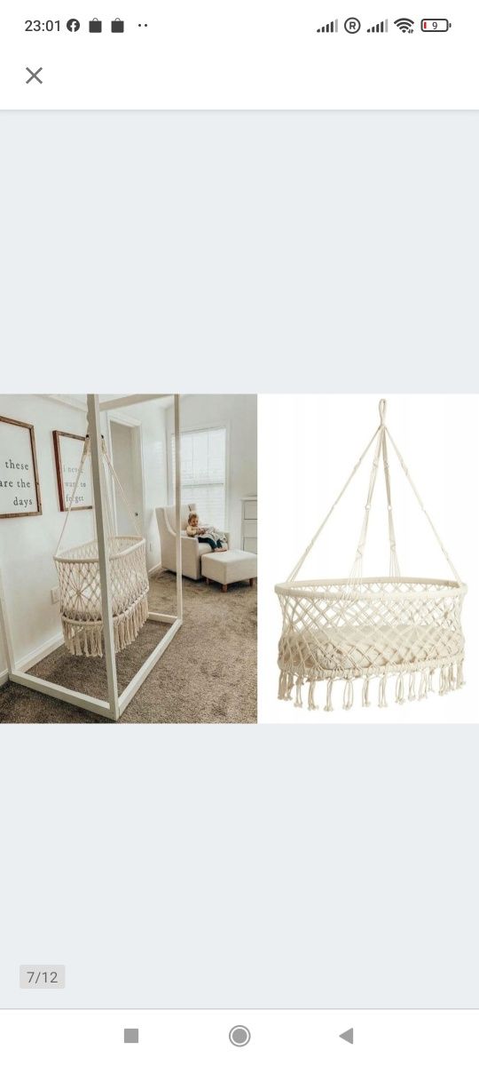Huśtawka Boho kołyska