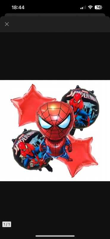 spider man balony zestaw urodziny