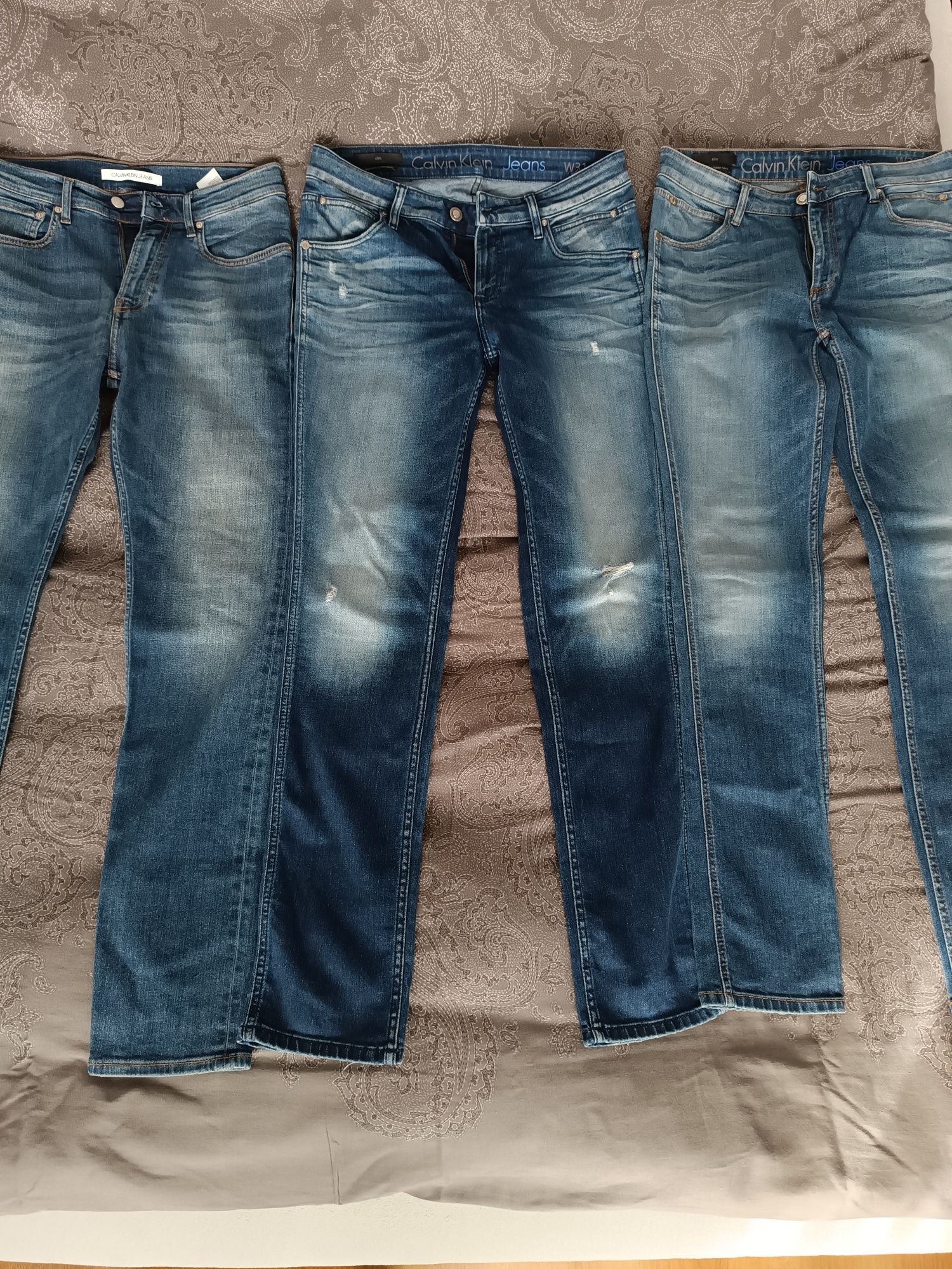 Spodnie Cavin Klein Jeans rozm W 31 L 34 trzy pary