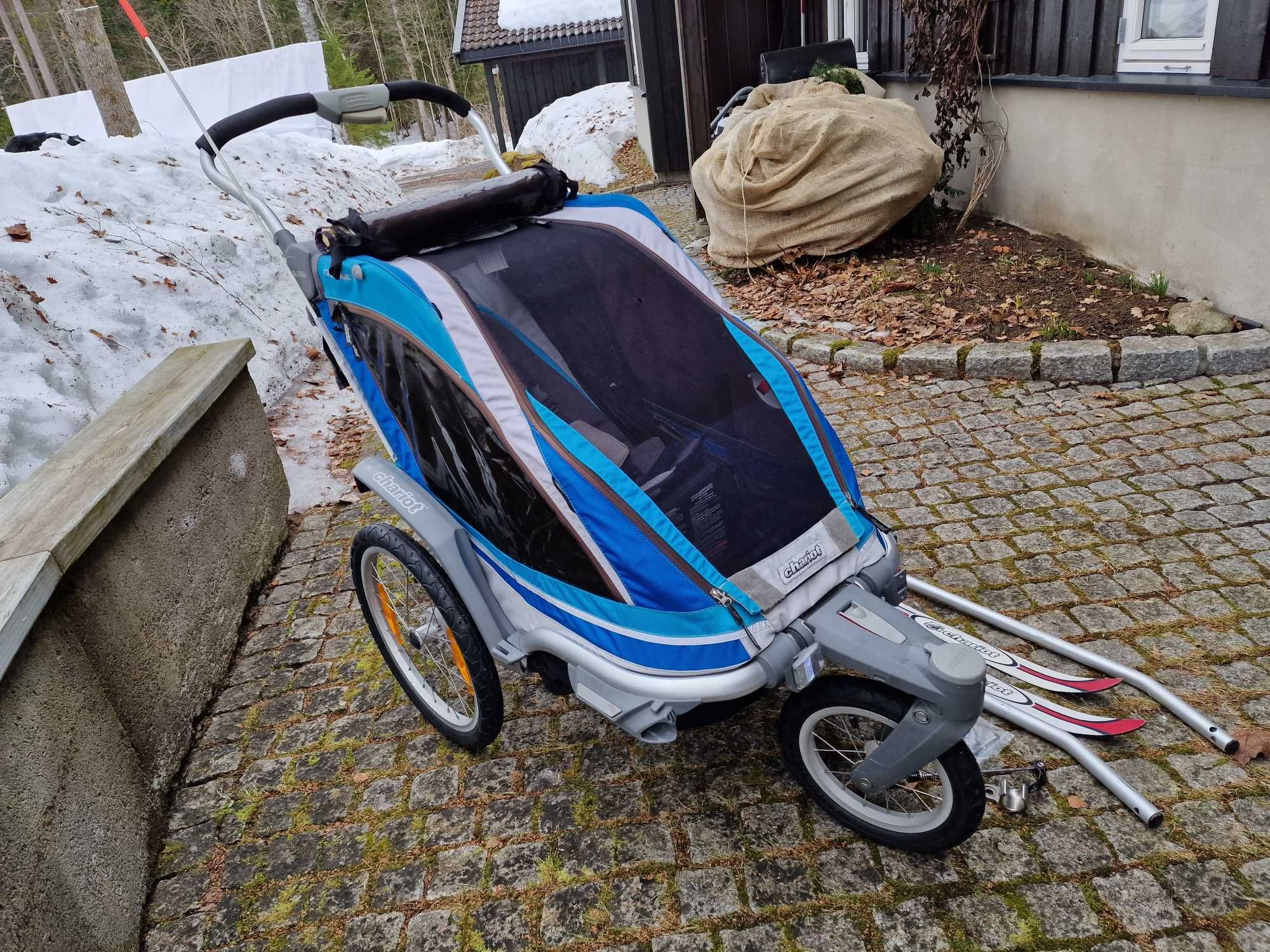 Thule Chariot Chinook 1 osobowa Przyczepka rowerowa wózek + SKISET