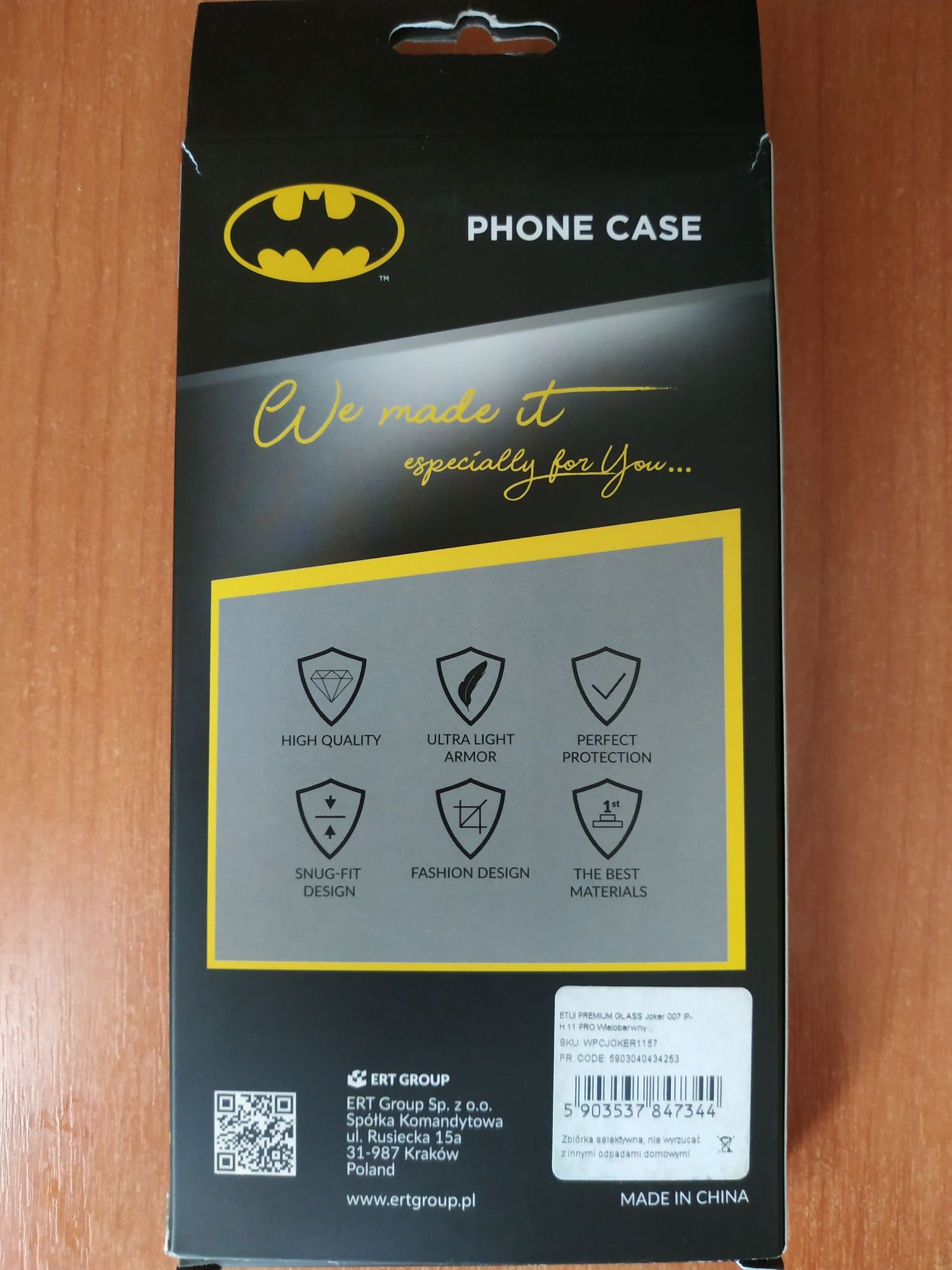 Чехол на iPhone 11 Pro "Etui Joker 007 DC Premium Glass"