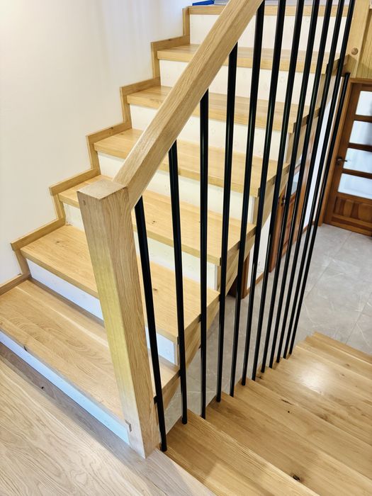 Schody na beton,samonośne,stolarz