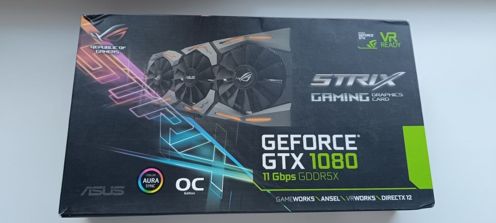 Эксклюзивная редкая Asus GEFORCE 1080
