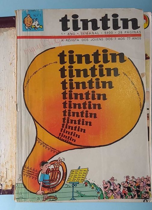 TINTIN - 1º ano COMPLETO - Volumes 1 e 2 - Encadernação editorial