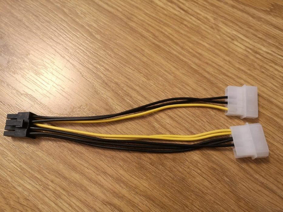 Кабель питания для видеокарты переходник 2 х Molex – 8-pin / 6-pin