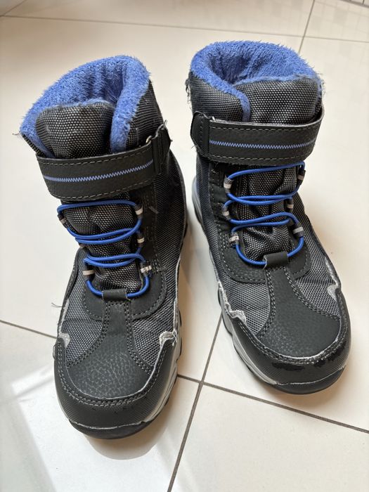 Buty zimowe na rzepy śniegowce r.34