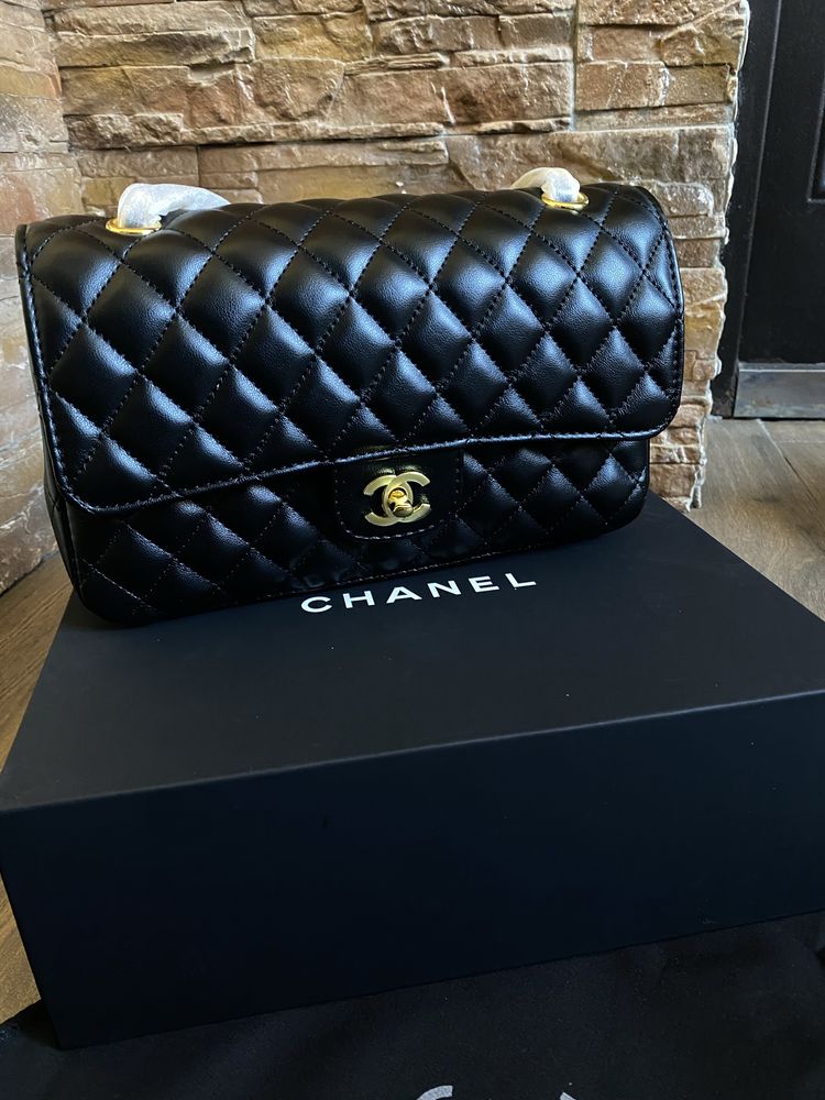 Сумка chanel шанель натуральна шкіра преміум