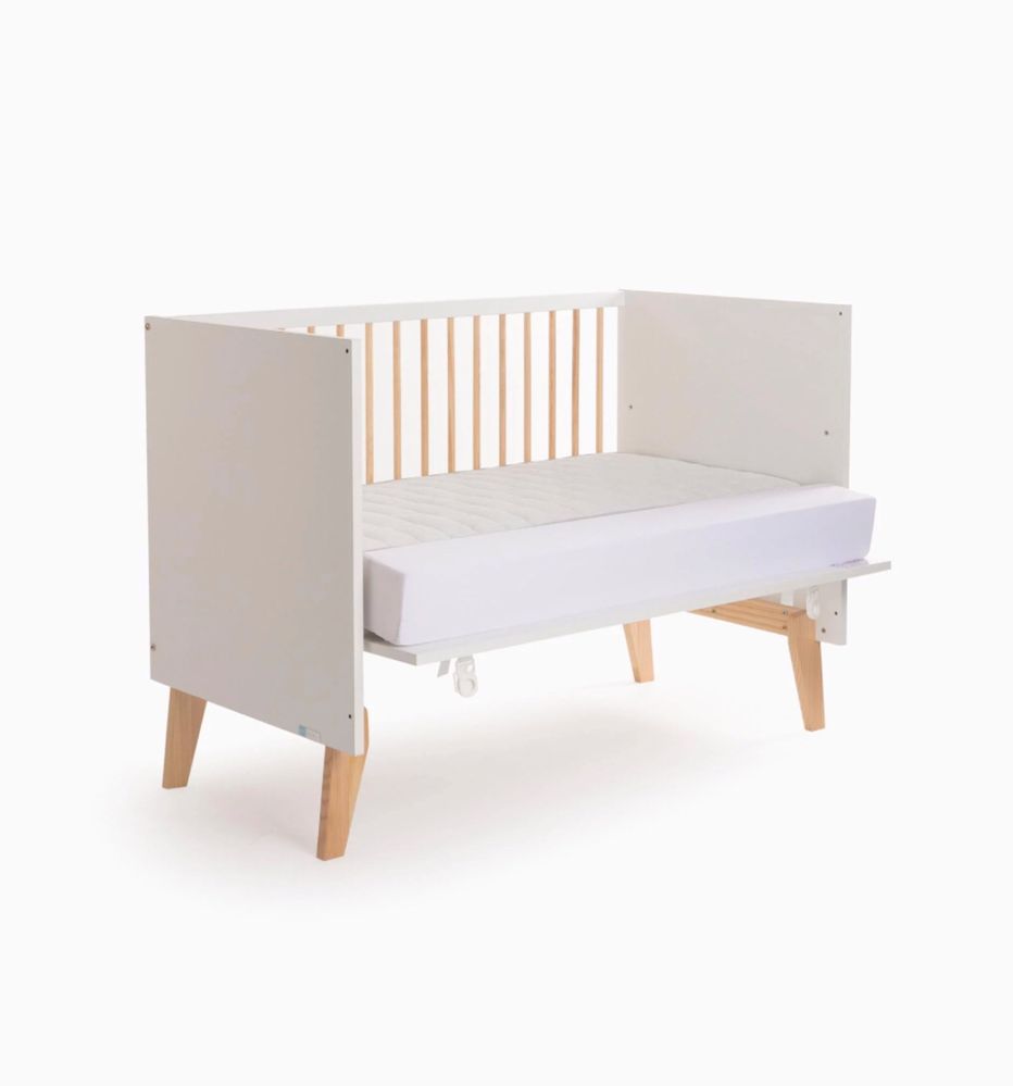 Cama de bébe e criança zippy 3 em 1, 120x60cm com colchão