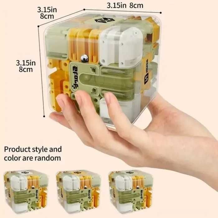 Головоломка-лабиринт куб, Игрушка лабиринт, Головоломка в виде куба