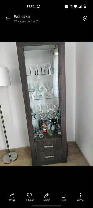 Komplet mebli do salonu ciemny brąz