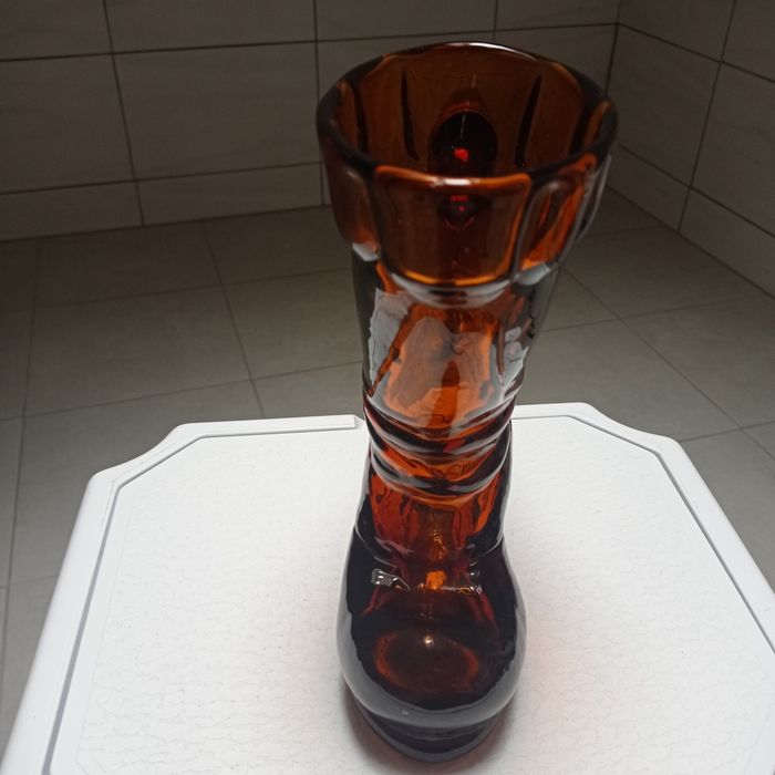 Wazon szklany butz PRL