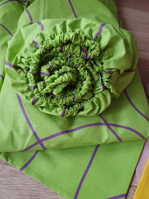 Простирадло на резинці, круглая простынь на резинке сатин бязь