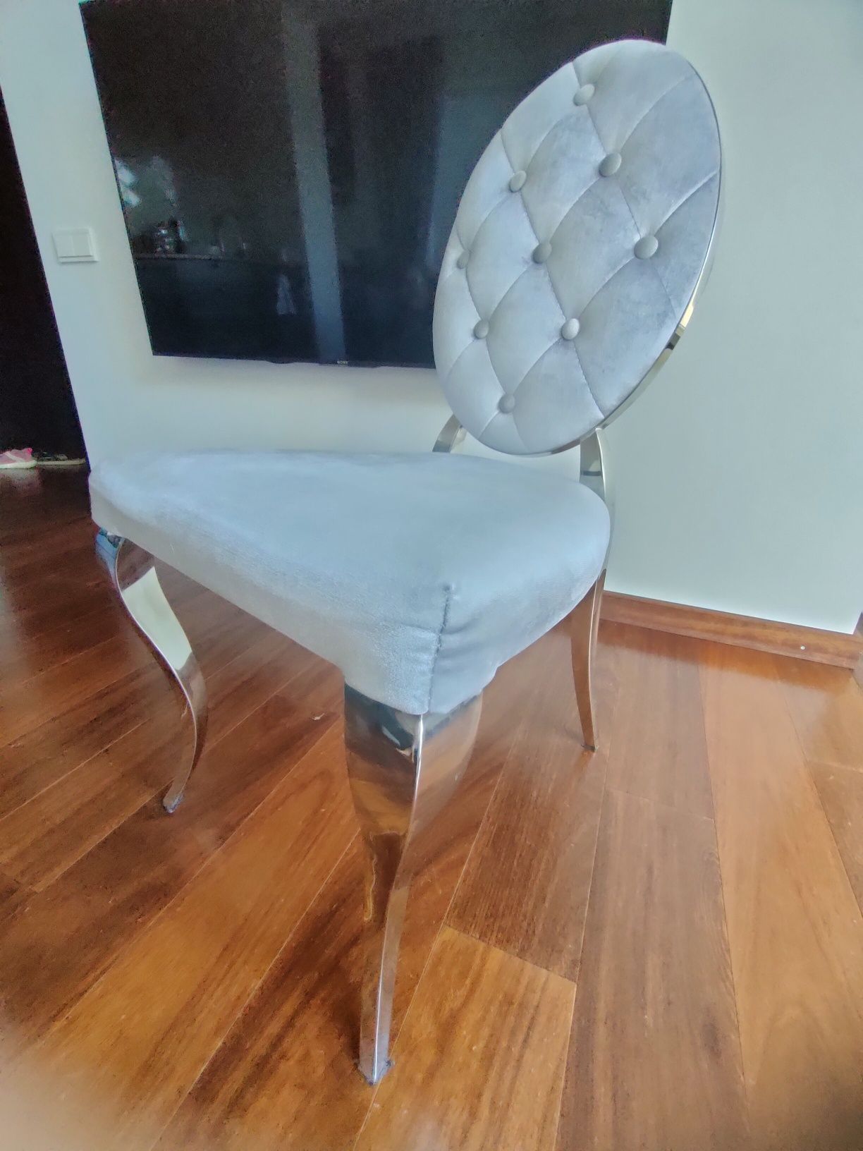 Krzesło Glamour ludwik modern barok