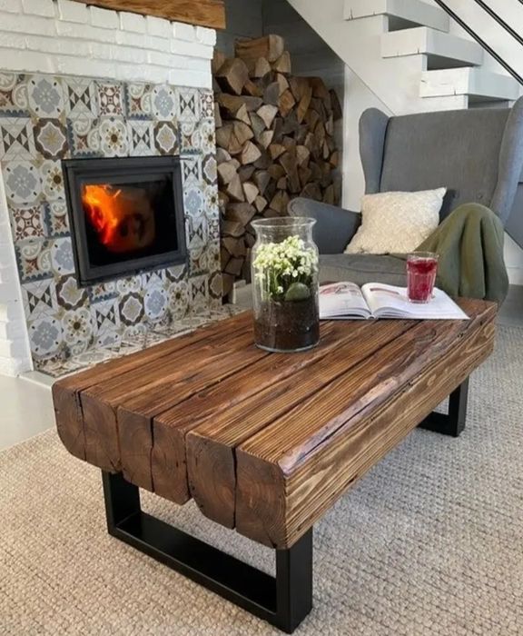 Амбарні бруси тесані хвойні, дубові. Декор, ретро деревина, вироби з д