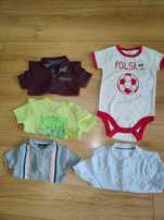 paczka t-shirtów dla chłopaka body Polska 74 cm Cool Club