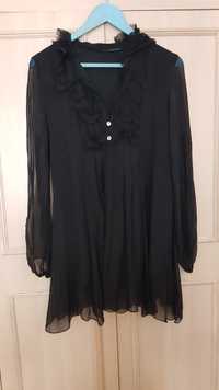 Tunika,  sukienka mini czarna piękna S-M made in italy