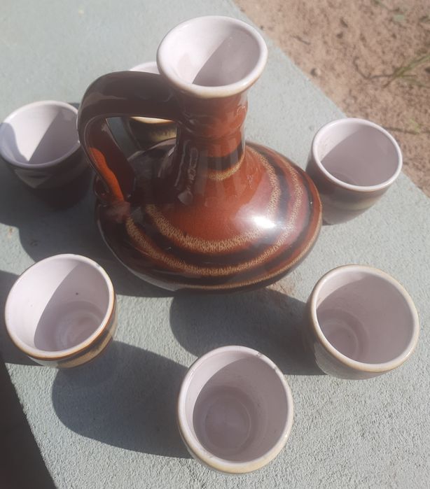 Графинчик и стопочки, керамика