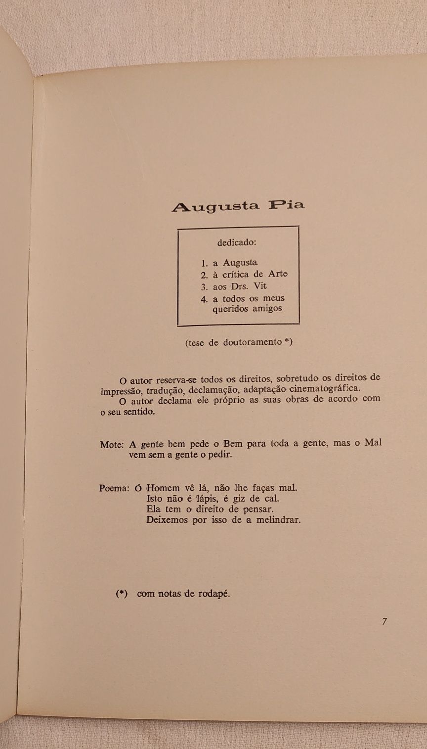 Augusta Pia - um xarope de fígado de bacalhau