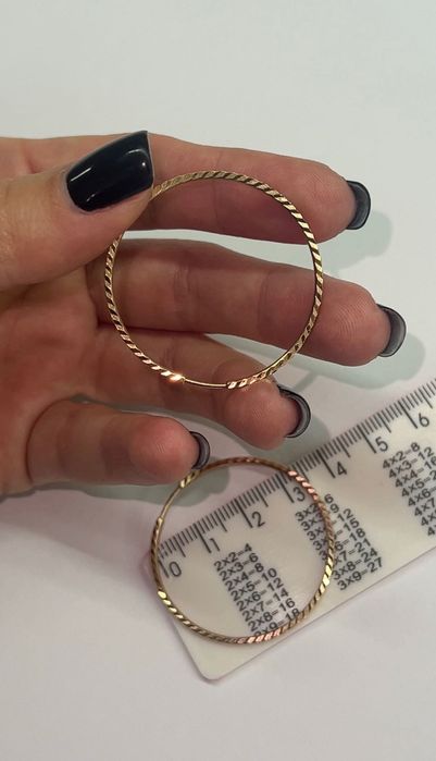 Сережки Конго червоне золото