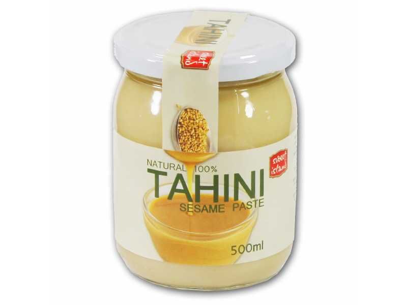 Pasta sezamowa 1 gat. z sezamu , Tahini 500 ml słoik  600 g