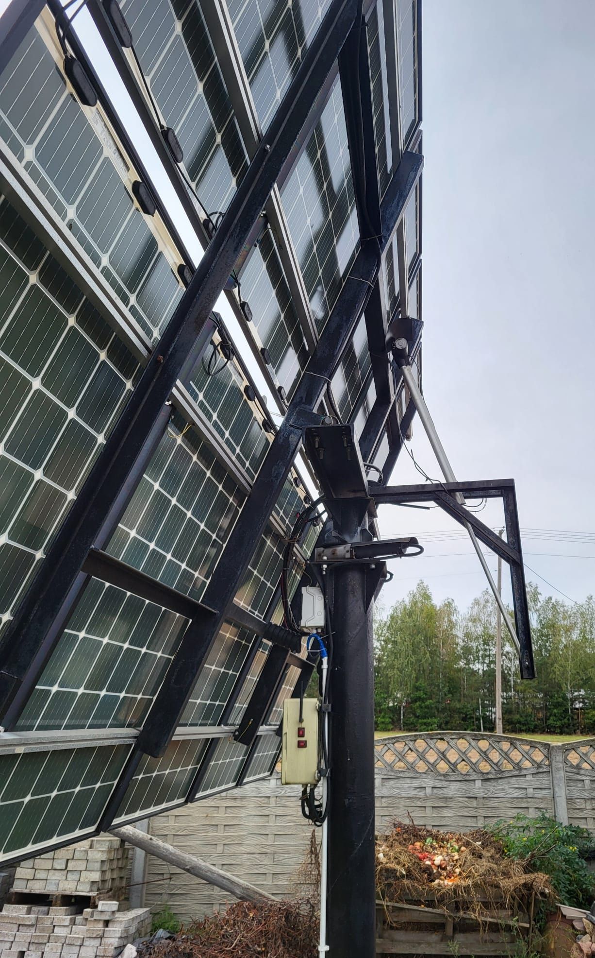 Solar tracker traker pv fotowoltaiczny 2 osie 3KW 60% więcej uzysku