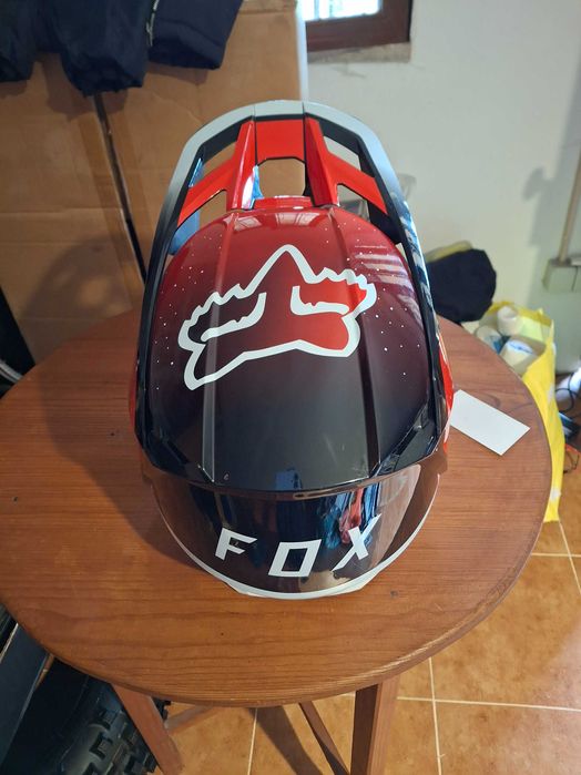 Capacete fox v2 Vizen Fluorescent Red