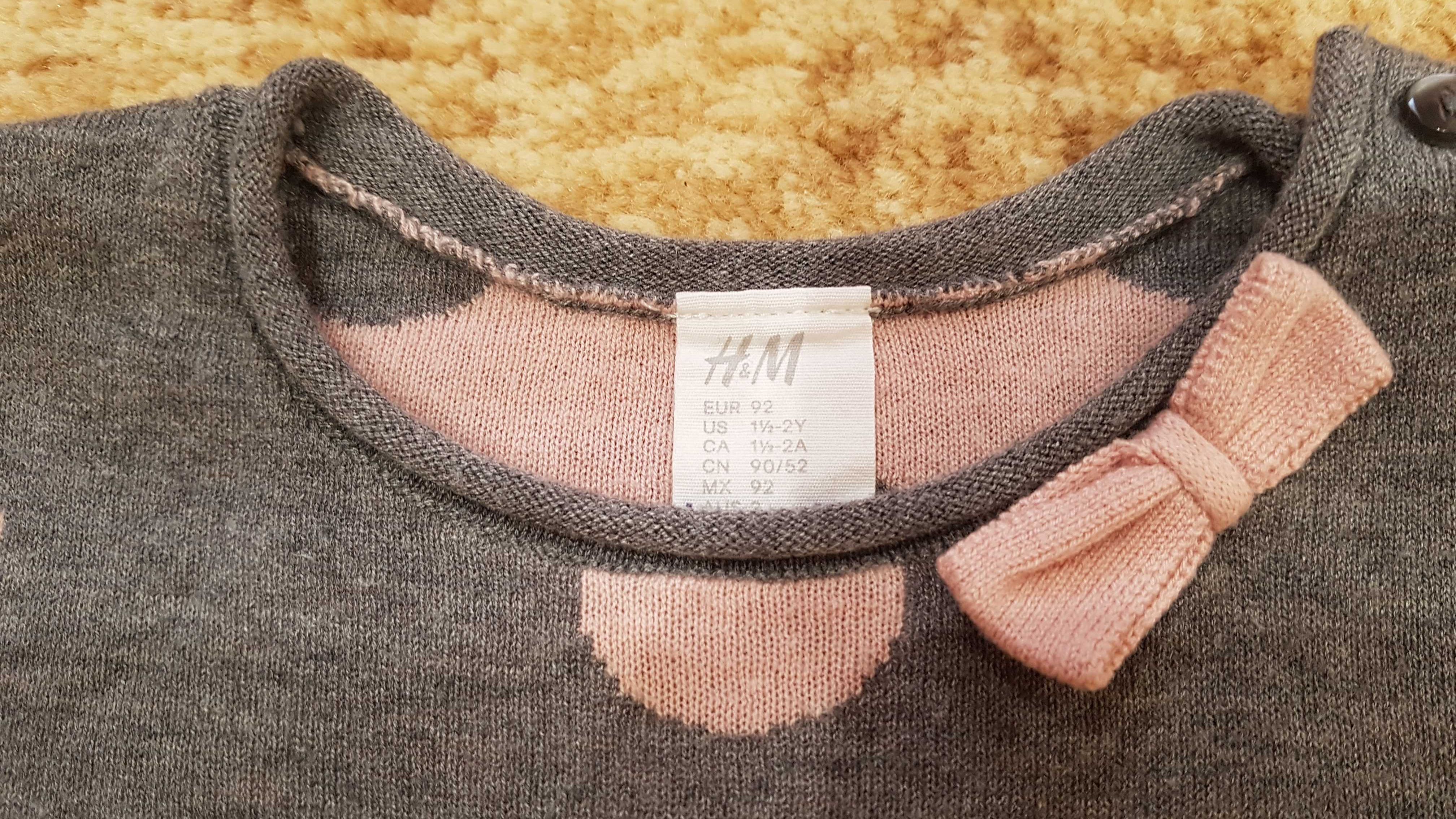 Sweterek dla dziewczynki H&M 92