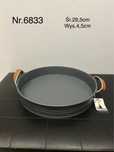 Metalowa taca z uszami 29,5cm szara nr.6833